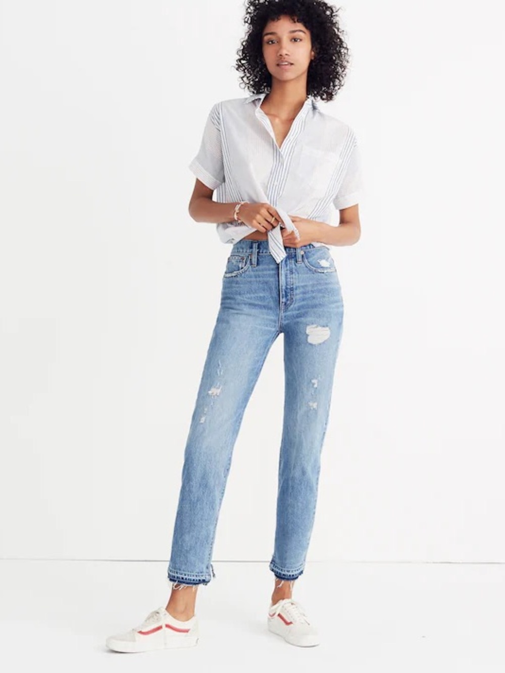 Madewell Light Blue High-Rise classic Straight Jeans size 24